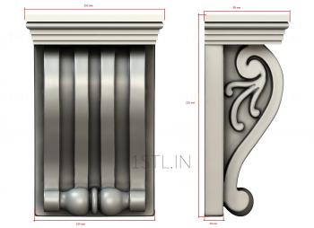 Corbels (KR_0601) 3D model for CNC machine